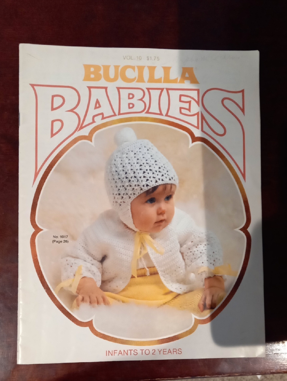 Bucilla Babies kintted outfit pamphlet